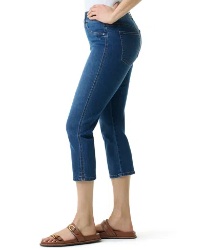 Gloria Vanderbilt Women's Shape Effect Pull-on Capri Jeans In Blue