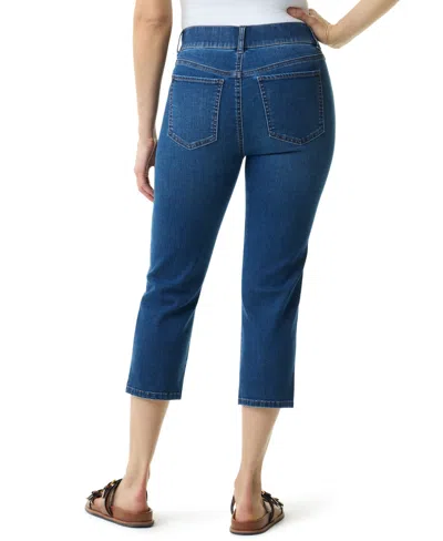 Gloria Vanderbilt Women's Shape Effect Pull-on Capri Jeans In Blue