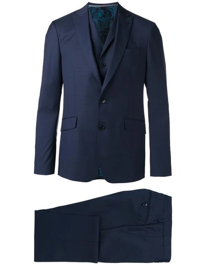 Etro Three-piece Formal Suit - Blue