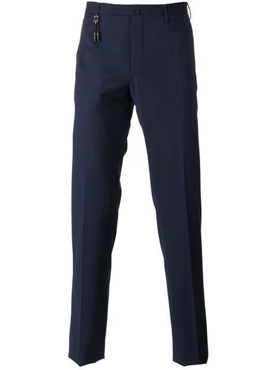 Shop Incotex Tailored Trousers In Blue
