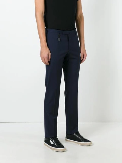 Shop Incotex Tailored Trousers In Blue