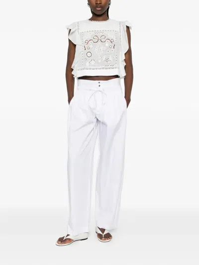 Aniye By Drawstring Trousers In White