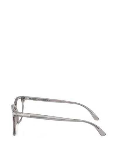 Prada Rectangle-frame Glasses In Gray