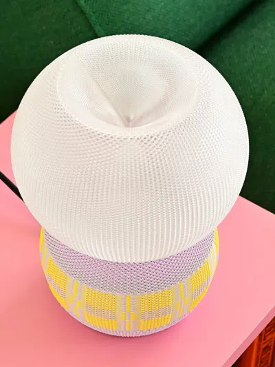 Wontek Ancient Aliens Geometric Table Lamp In White