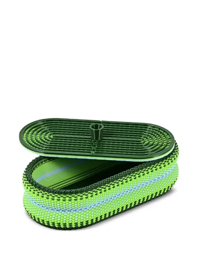 Wontek Medium Weave Box In Green