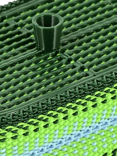 Wontek Medium Weave Box In Green