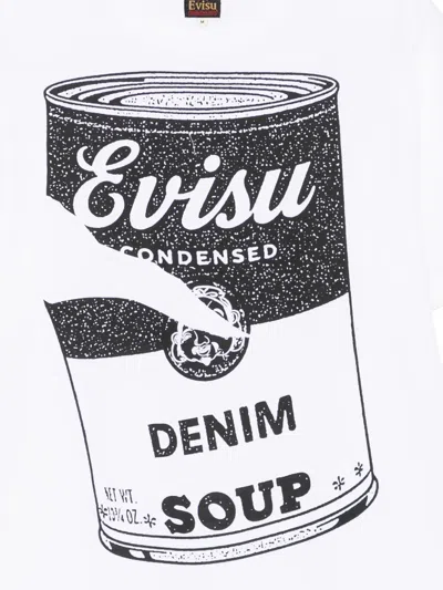 Evisu Graphic-print T-shirt In White