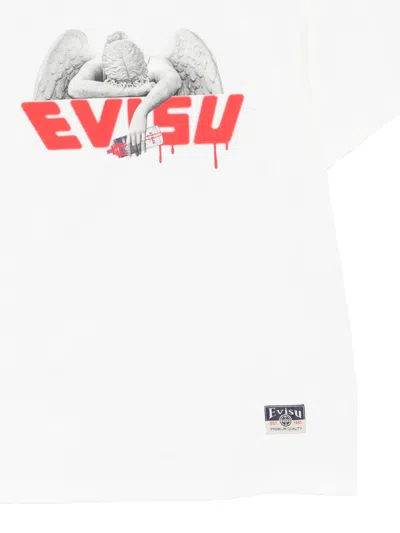 Evisu Logo-print T-shirt In White