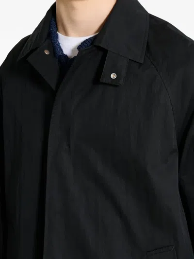 Sunflower Raglan Coat In Black