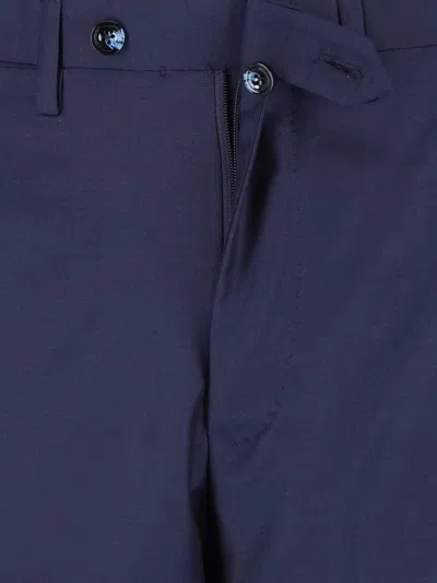 Kiton Double-breasted Suit In Blue