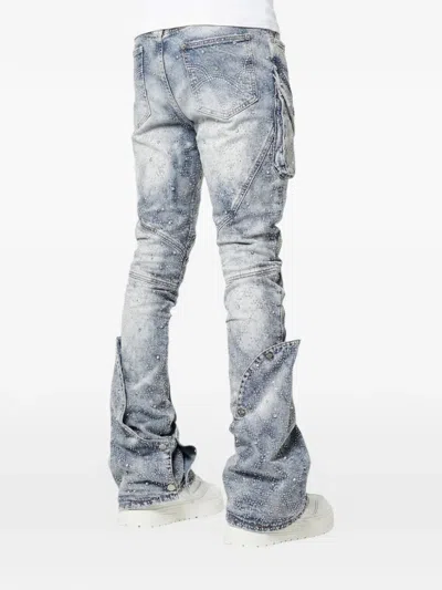 Guapi Coffin Arc Embellished Jeans In Blue