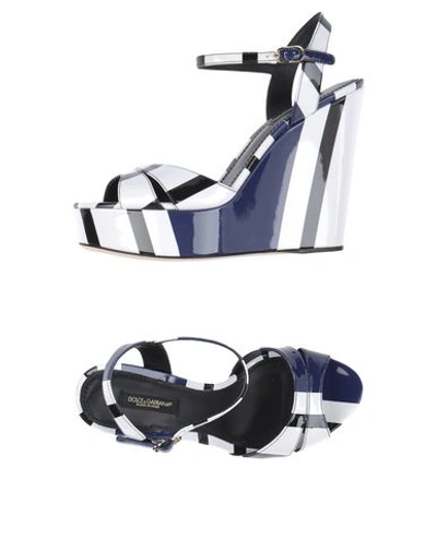 Dolce & Gabbana Sandals In Blue