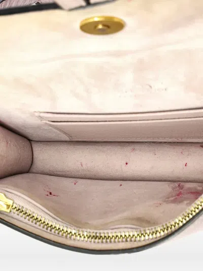 Pre-owned Dior Saddle Rectangular Leather Belt Bag In Pink