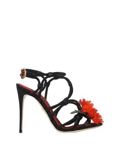 Shop Dolce & Gabbana Sandals In 黑色
