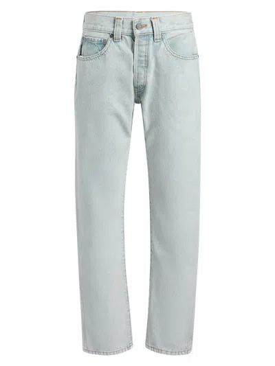Khaite Callum Mid-rise Straight-leg Jeans In Blue