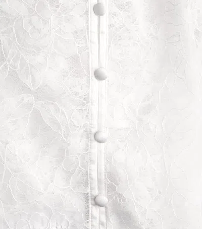 Fleur Du Mal Lace Jasmine Flutter Camisole In White