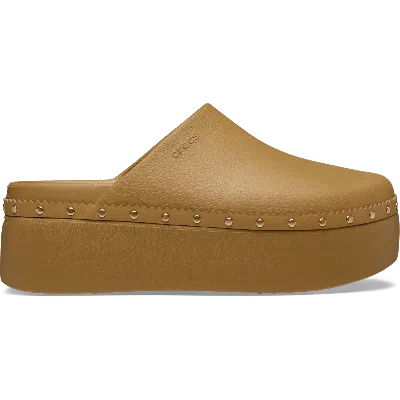 Crocs Dylan Platform Studded Clog In Orange