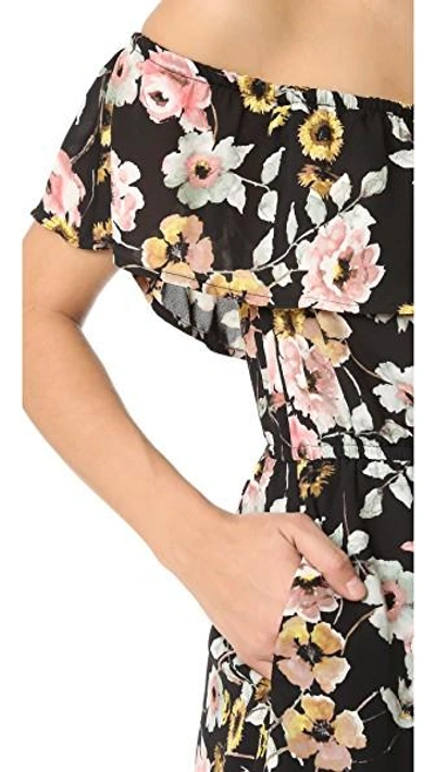 Shop Cupcakes And Cashmere Trenton Everly Floral Dress In Black