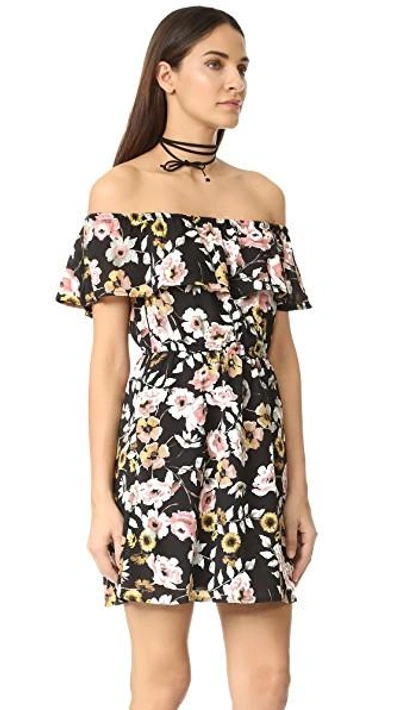 Shop Cupcakes And Cashmere Trenton Everly Floral Dress In Black