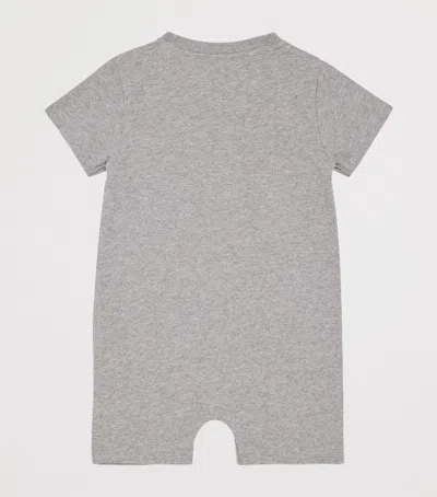 Harrods Jersey Bear Playsuit In Gray