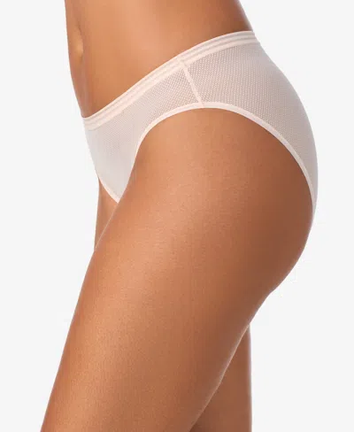 Dkny Table Top Sheer Stripe Bikini In Neutral