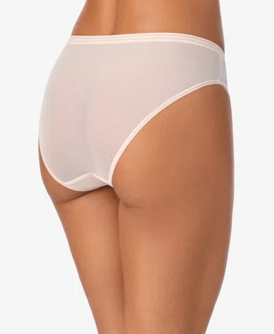 Dkny Table Top Sheer Stripe Bikini In Neutral