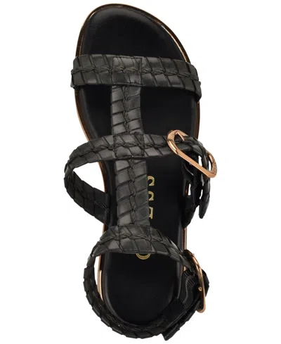 Guess Lylnet Ankle Strap Sandal In Black