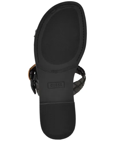 Guess Lylnet Ankle Strap Sandal In Black