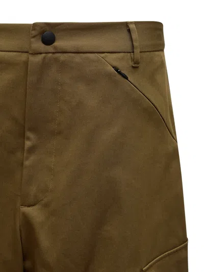 Msgm Logo-detail Cargo Pants In Brown