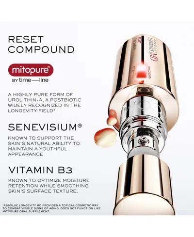 Lancôme Absolue Longevity Md Reset Face Serum For Mature Skin Duo In Transparent