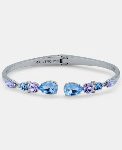 Givenchy Crystal Cuff Bracelet In Blue