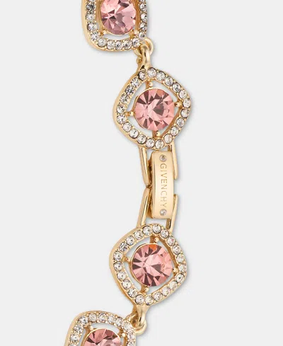 Givenchy Crystal Statement Flex Bracelet In Pink