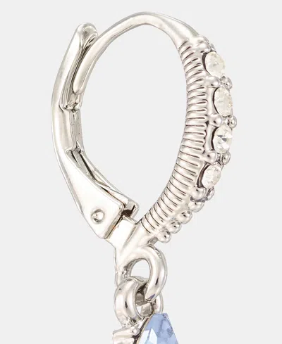 Givenchy Crystal Linear Drop Earrings In Blue