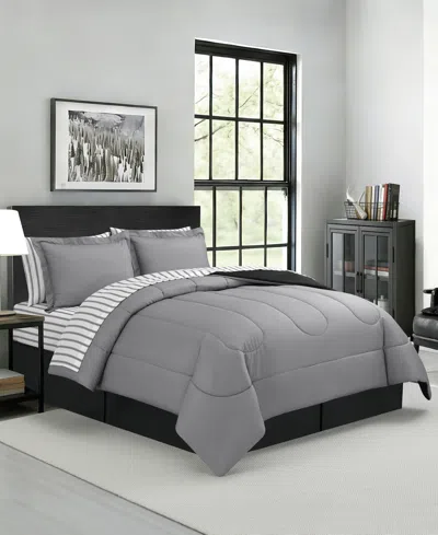 Macy's Drew Reversible 8-pc. Comforter Sets In Multi