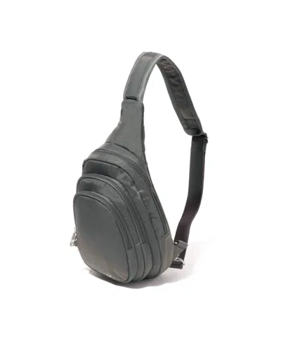 Baggallini Securtex Anti-theft Multi Zip Sling Bag In Gray