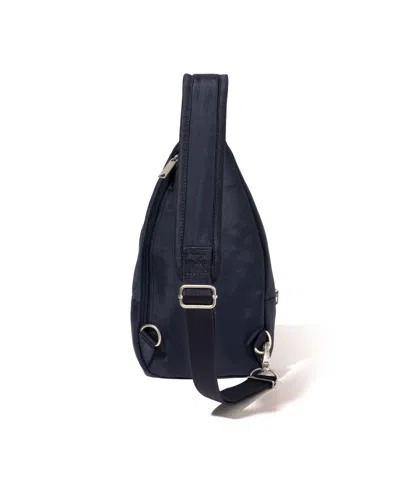 Baggallini The Travel Smart Edit Securtex Anti Theft Daytripper Sling Bag In Black