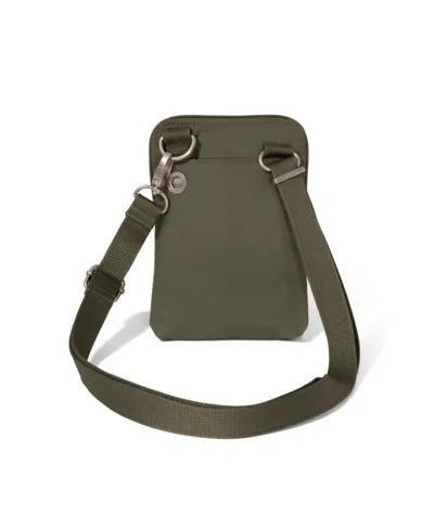 Baggallini Securtex Anti-theft Activity Small Crossbody Bag In Green