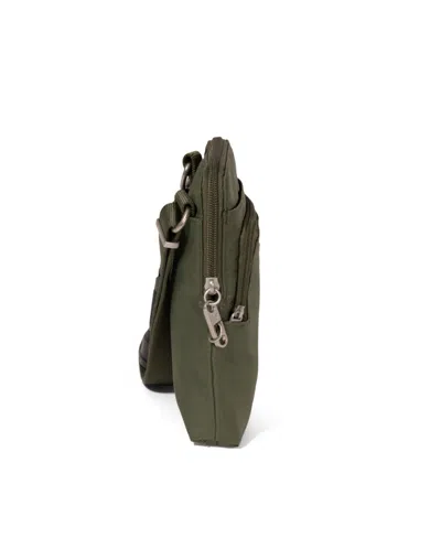 Baggallini Securtex Anti-theft Activity Small Crossbody Bag In Green