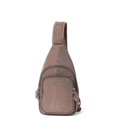 Baggallini Securtex Anti-theft Daytripper Sling In Brown