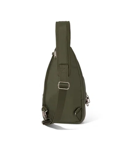 Baggallini Securtex Anti-theft Daytripper Sling Bag In Green