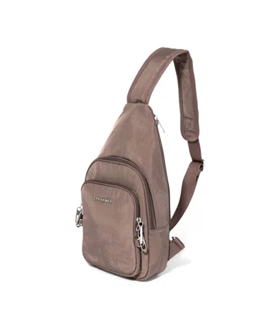 Baggallini Securtex Anti-theft Daytripper Sling In Brown
