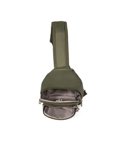 Baggallini Securtex Anti-theft Daytripper Sling Bag In Green