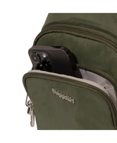 Baggallini Securtex Anti-theft Daytripper Sling Bag In Green
