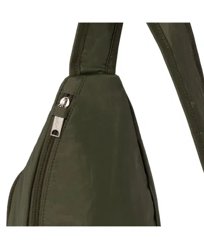 Baggallini Securtex Anti-theft Daytripper Sling Bag In Green