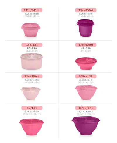 Tupperware Heritage 36-piece Container Set In Pink