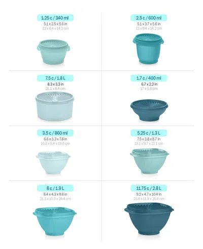 Tupperware Heritage 36-piece Container Set In Green