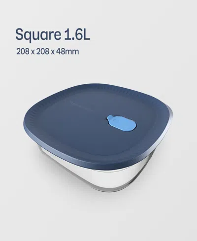 Tupperware Voila 1.7-quart Square Container In Blue