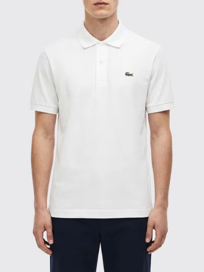 Lacoste Short Sleeved Polo T Shirt White In Bianco Bianco