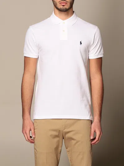 Polo Ralph Lauren Slim Fit Cotton Polo Shirt In White | ModeSens