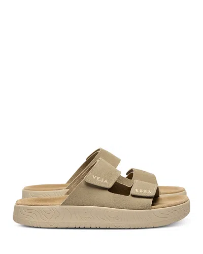 Veja Touch-strap Platform Sandals In Nude